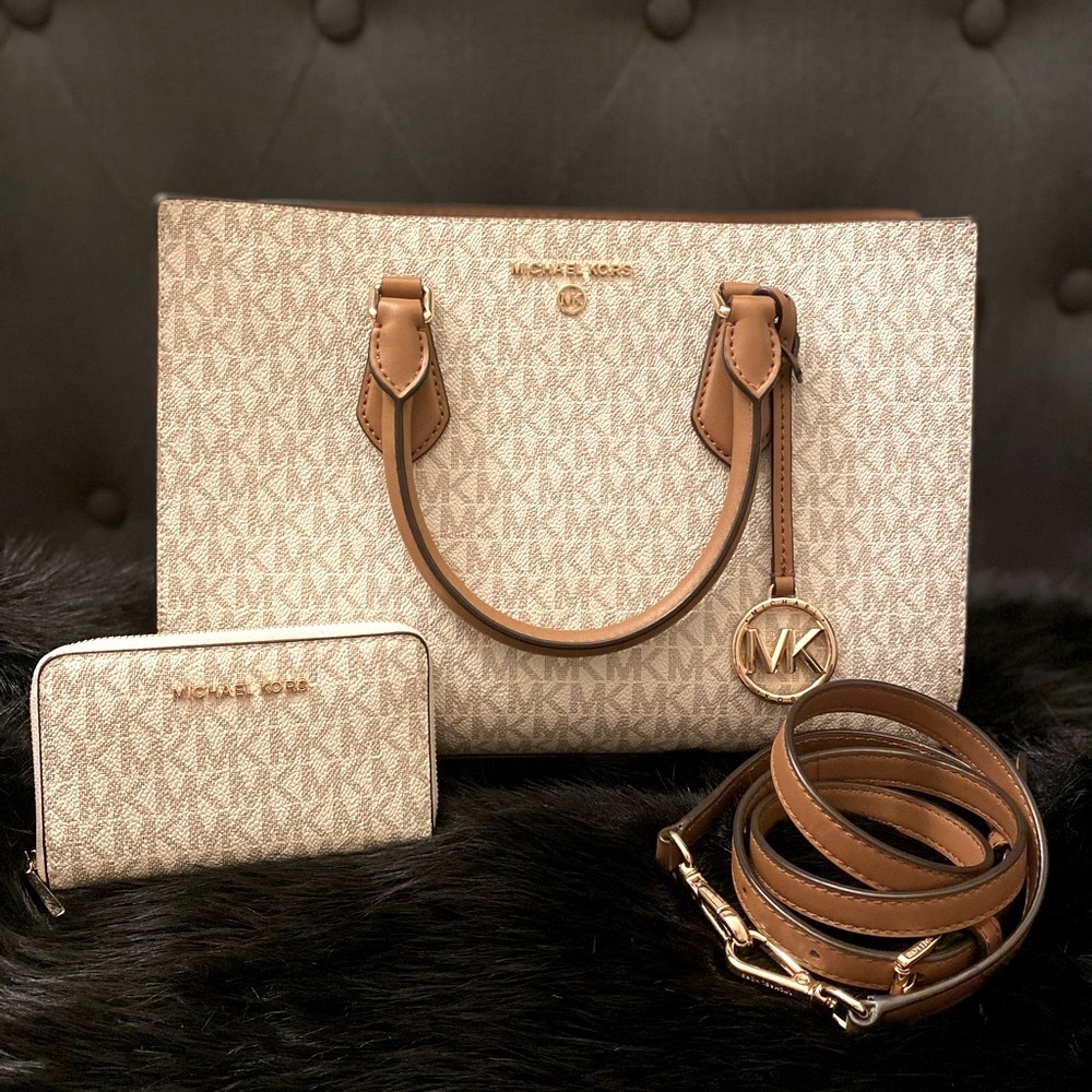 Michael Kors Sheila Medium Logo Satchel & Wallet